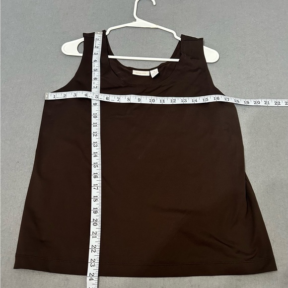 Women’s Chico’s Brown Stretch Tank Top Size 3 - Picture 3 of 4